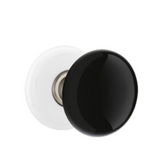 Emtek Porcelain Knobsets, Ebony Knob, Privacy Set