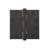 Emtek 94015 Heavy Duty Ball Bearing Hinges (Pair), 4-1/2" x 4-1/2" with Square Corners, Plated Steel