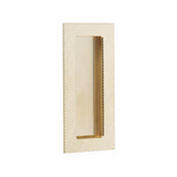 Emtek 222304 Modern Rectangular Brass Flush Pulls (1-3/4" x 4") - Knurled