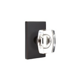 Emtek 5112 MODERN DESIGNER BRASS KNOBSETS With Modern Rectangular Rosette Passage Set