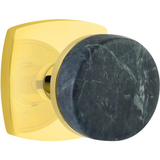 Emtek 5306 Select Brass Knob With Conical Stem And Urban Modern Rosette Dummy, Pair