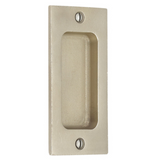 Emtek 220404 Rustic Modern Rectangular Sandcast Bronze Flush Pulls (2" x 4")