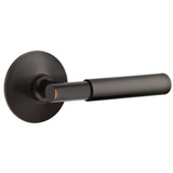 Emtek 5107 MODERN DESIGNER BRASS - LEVERSETS With Modren Rosette Passage Set