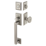 Emtek 4213 Hamden Single Cylinder Entrance Handleset - Brass Tubular