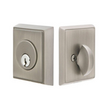 Emtek 8468 Rectangular Deadbolt - Classic Brass - Single Cylinder