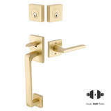 Emtek 4830 Baden Double Cylinder Entrance Handleset - Brass Tubular