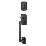 Emtek 450721 Ridgemont Entrance Handleset - Sandcast Bronze Tubular - Dummy