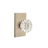 Emtek 8121 GLASS - Knobsets With Rectangular Rosette Passage Set