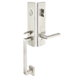 Emtek S40101 Davos Stainless Steel Entrance Handleset - Stainless Steel Tubular - Single Cylinder