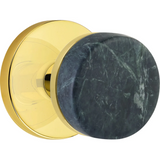 Emtek 5059 Select Brass Knob With Conical Stem And Disk Rosette Dummy, Pair