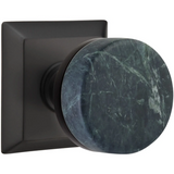 Emtek 8231 Select Brass Knob With Conical Stem And Quincy Rosette Privacy Set