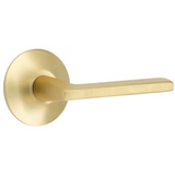 Emtek 5107  MODERN CLASSIC BRASS - LEVERSETS With Modern Rosette Passage Set