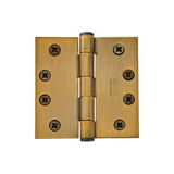 Emtek 92014 Heavy Duty Plain Bearing Hinges (Pair), 4" x 4" with Square Corners, Plated Steel