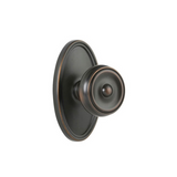 Emtek 8520 CLASSIC BRASS - Knobsets With Oval Rosette Dummy, Pair