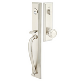 Emtek 4415 Jefferson Single Cylinder Entrance Handleset - Brass Tubular