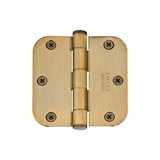 Emtek 96233 3.5 Inch Solid Brass Heavy Duty Door Hinges with 5/8 Inch Round Corners (pair)