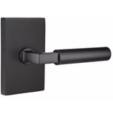Emtek 5112 MODERN DESIGNER BRASS LEVERSETS With Modern Rectangular Rosette Passage Set