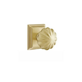Emtek 8261 CLASSIC BRASS - Knobsets With Wilshire Rosette Privacy Set