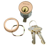 Schlage Commercial 20-001-S123 1-1/4" Mortise Cylinder with Straight Cam, S123 Keyway