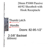 20mm P3000 Passive 60/92 Shootbolt With Hook Receptacle, Doors 82 - 95.5
