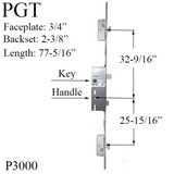 Amesbury Multi-Point Lock with Hooks P3000 60mm Backset