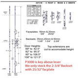 Amesbury Multi-Point Lock P3000 Active 5-Point Rhino Hook and Shootbolts 60mm Backset