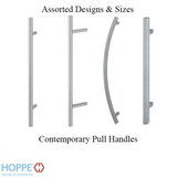 HOPPE BOW-SHAPED ROUND PULL HANDLE, 63" - STAINLESS STEEL