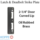 Oil Rubbed Brass Latch and Deadbolt Strike 2014334
