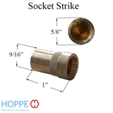 HOPPE Socket Strike Plate for Shootbolt Multipoint Lock Brass, 2024962