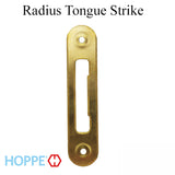 Strike Plate, PT0003N, Radius Tongue 1.00 x 4.62 -Brass