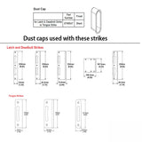 Strike Plate, PT0003N, Radius Tongue 1.00 x 4.62 -Brass