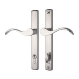 2026497-US15 200 Series handle set with Classic Wave lever for Rockwell Slimline Multipoint locking Brushed Nickel