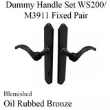 Blemished Dummy Pair, Munchen 112 / 374 Fixed - Oil Rubbed Brass