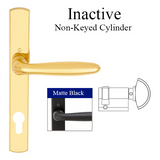 HOPPE Multipoint Lock Handleset - M151/216 VERONA CONTEMPORARY INACTIVE - Matte Black , 2039742