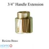 HOPPE HANDLE EXTENSION, ACTIVE / INACTIVE TRIM 3/4" (20MM) - RESISTA BRASS