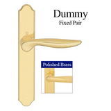 HOPPE FIXED DUMMY HANDLE SET, TORONTO M1020/374N, NO KEY NO THUMB-TURN - RESISTA BRASS , 2081545