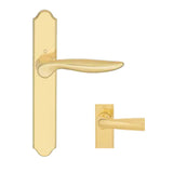 HOPPE FIXED DUMMY HANDLE SET, TORONTO M1020/374N, NO KEY NO THUMB-TURN - RESISTA BRASS