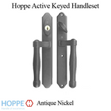 HOPPE HLS 9000 SLIDING DOOR HANDLE-SET, M574/2170N, FIXED DUMMY - ANTIQUE NICKEL