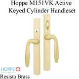 HOPPE HLS 9000 SLIDING DOOR, VERONA M151VK/2165N ACTIVE KEYED - RESISTA BRASS