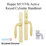 HOPPE HLS 9000 SLIDING DOOR, VERONA M151VK/2165N ACTIVE KEYED - BRUSHED CHROME