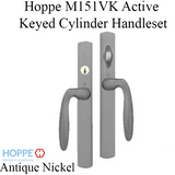 HOPPE HLS 9000 SLIDING DOOR, VERONA M151VK/2165N ACTIVE KEYED, Antique Nickel