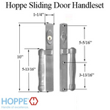 HOPPE HLS 9000 SLIDING DOOR HANDLE-SET, M574/2165N ACTIVE KEYED - SATIN NICKEL