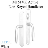 HOPPE HLS 9000 Sliding Door Handle Set with Verona Level Active Non-Keyed, White