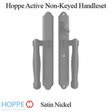 HOPPE HLS 9000 Sliding Door Handle Set Active Non-Keyed Outside Satin Nickel