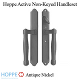 HOPPE HLS 9000 Sliding Door Handle Set Active Non-Keyed Outside Antique Nickel