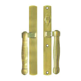 HOPPE HLS 9000 Sliding Door Handle Set Active Non-Keyed Outside, Resista Brass -2082679
