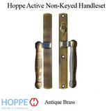 HOPPE HLS 9000 Sliding Door Handle Set Active Non-Keyed Outside Antique Brass