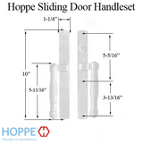 HOPPE HLS 9000 Sliding Door Handle Set Active Non-Keyed Outside, White