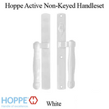 HOPPE HLS 9000 Sliding Door Handle Set Active Non-Keyed Outside, White