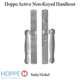 HOPPE HLS 9000 Sliding Door Handle Set Active Non-Keyed Outside Satin Nickel